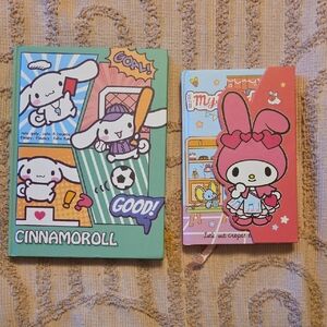 Cinnamoroll and My Melody Notebooks